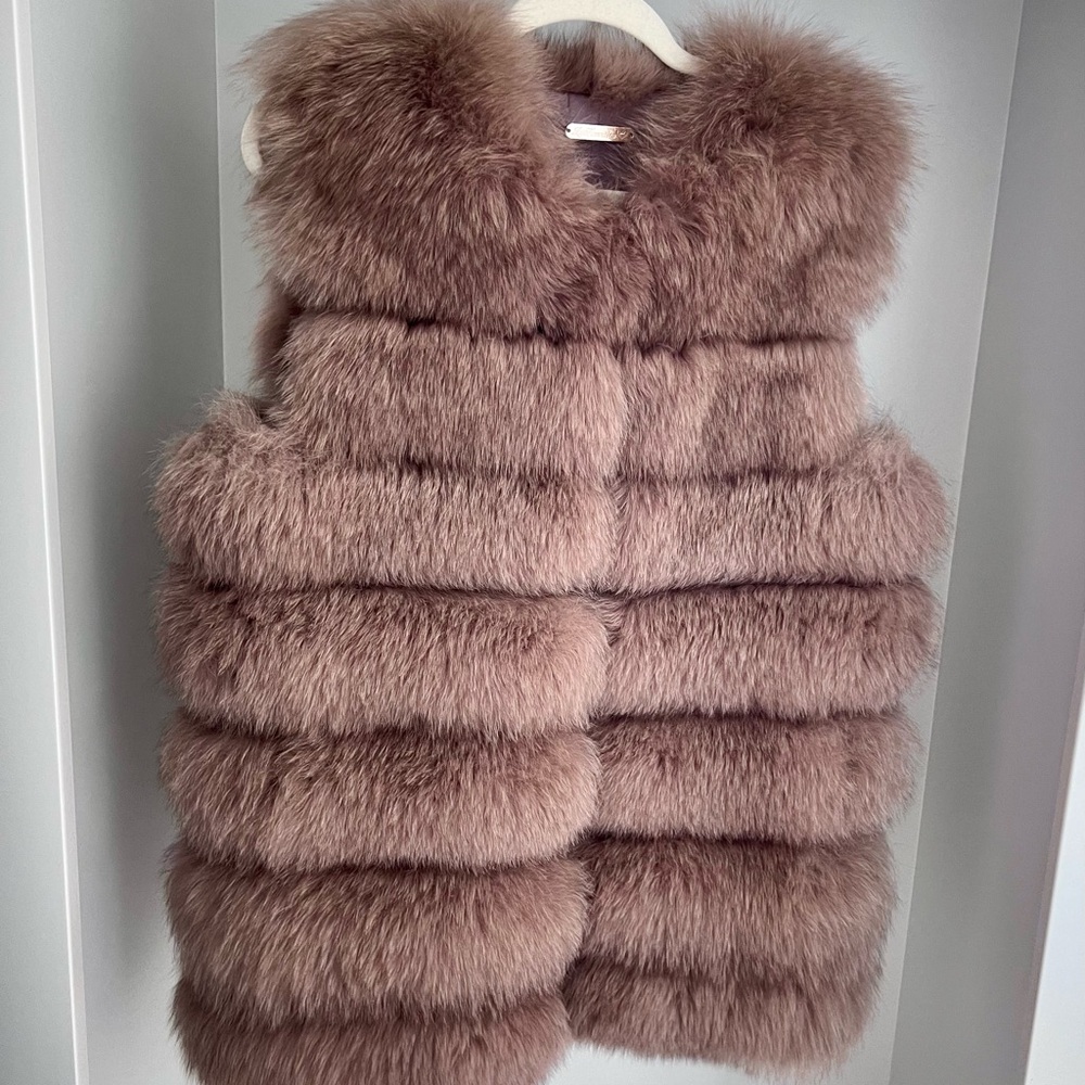 La Fiorentina real fur Medium vest